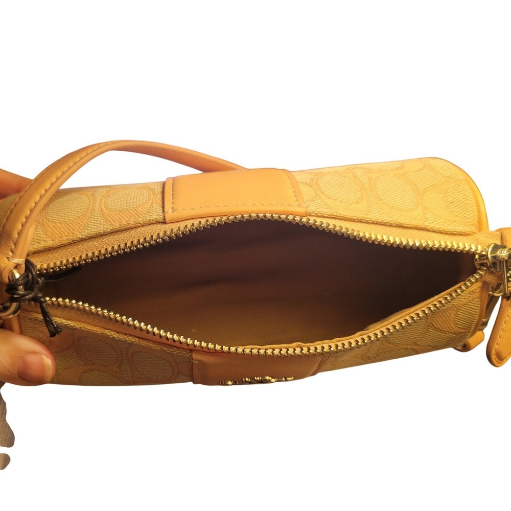 Coach Nolita Barrel Bag Signature Jacquard Faded Blush CU003 New - Picture 6 of 7